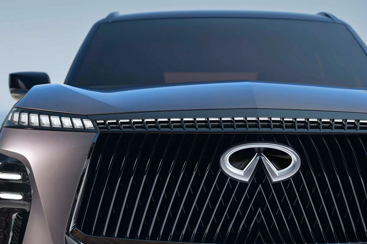 Ngôn ngữ thiết kế mới trên mẫu xe SUV hạng sang Infiniti QX80 2025 này sẽ tiếp tục xuất hiện trên các mẫu xe khác mang thương hiệu Infiniti trong nhiều năm tới.