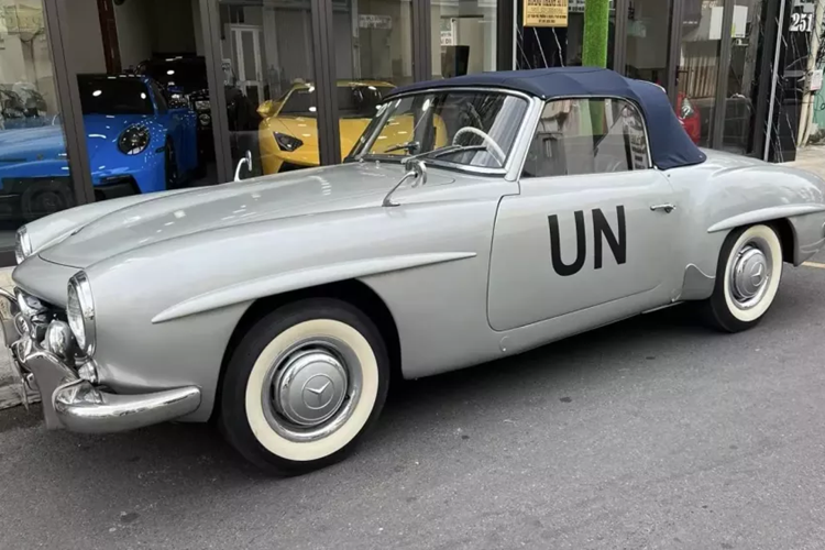 Đáng chú ý là nhìn vào phần mui xe, cũng như nội thất có thể thấy rằng, chiếc xe Mercedes-Benz 190 SL của Đặng Lê Nguyên Vũ có nội thất và mui đồng màu xanh, chưa từng nhìn thấy xuất hiện ở Việt Nam, trước đó, ông Vũ cũng đã sở hữu 1 chiếc xe Mercedes-Benz 190 SL khác, nhưng có phần mui và nội thất màu đỏ.