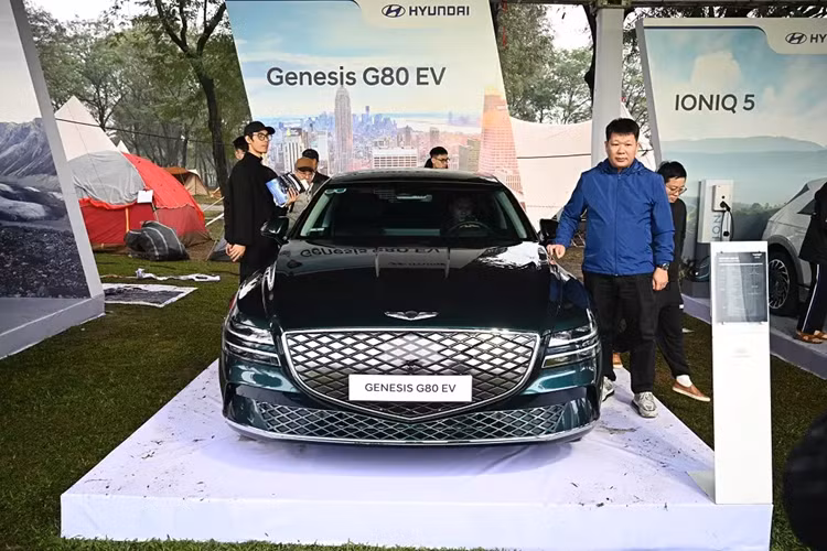 Trong đó, mẫu xe sang Genesis G80 EV từng được hãng trưng bày vào năm 2022 nhưng chưa bán ra thị trường.