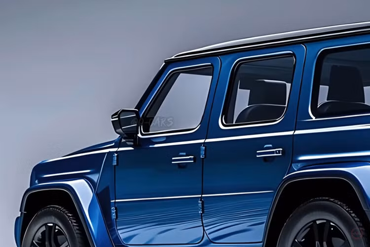 Theo video, chiếc Mercedes-AMG G-Class mini sở hữu ngoại thất màu xanh cá tính đi cùng bộ mâm màu đen thể thao. Xe có đèn pha LED tích hợp DRL, phía sau xe còn được trang bị một bánh dự phòng.