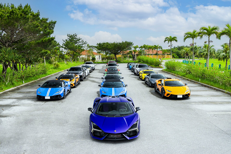 Ngam dan “sieu bo” tai Lamborghini Esperienza Giro Japan 2024