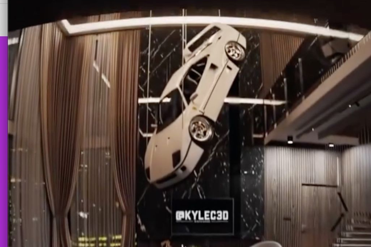 Khi đèn pha của chiếc siêu xe được bật lên, căn phòng tràn ngập ánh sáng, tạo nên một không gian vô cùng độc đáo và xa xỉ. Mức giá xe Ferrari F40 này được sản xuất tại Maranello (Ý) bán ra khởi điểm 400.000 USD (khoảng 10,1 tỷ đồng). Ferrari chỉ chế tạo 1.315 chiếc F40 và chỉ có 213 xe dành cho thị trường Mỹ.