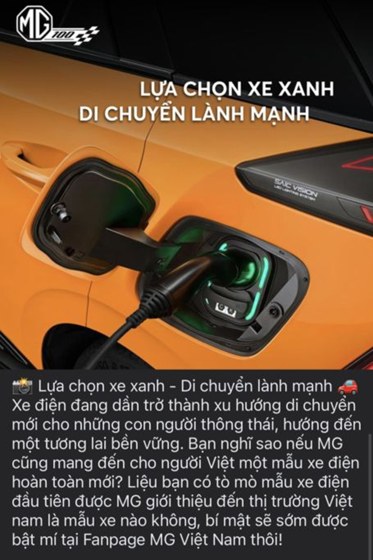 MG sap ban oto dien tai Viet Nam, lieu se la mau xe nao?