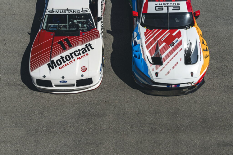 Trong những năm 80, thương hiệu vẫn tiếp tục tham gia đua xe với những mẫu xe đua nổi tiếng như Roush IMSA Mustang 1985 và 1987 và những mẫu xe này đã được vinh danh với màu sơn 2024.