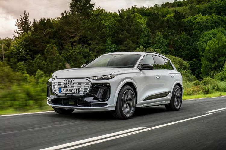 Mẫu xe SUV điện Audi Q6 e-tron 2025 tiêu chuẩn được trang bị gói pin 100 kWh cung cấp năng lượng cho mô-tơ đơn gắn tại cầu sau, tạo ra công suất tối đa 326 mã lực (240 kW), cho phép xe tăng tốc từ 0-100 km/h trong 6,3 giây, trước khi đạt tốc độ tối đa 209 km/h.