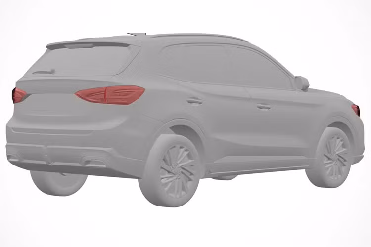 Kiểu dáng của MG ZS 2025 có phần vuông vức hơn, giúp tăng tầm nhìn cho người lái và cung cấp không gian bên trong rộng rãi hơn. Từ những hình ảnh bằng sáng chế, chúng ta thấy rằng phần đuôi xe vẫn được làm sắc sảo và hiện đại, nổi bật với đèn hậu LED kéo dài bề rộng của xe.