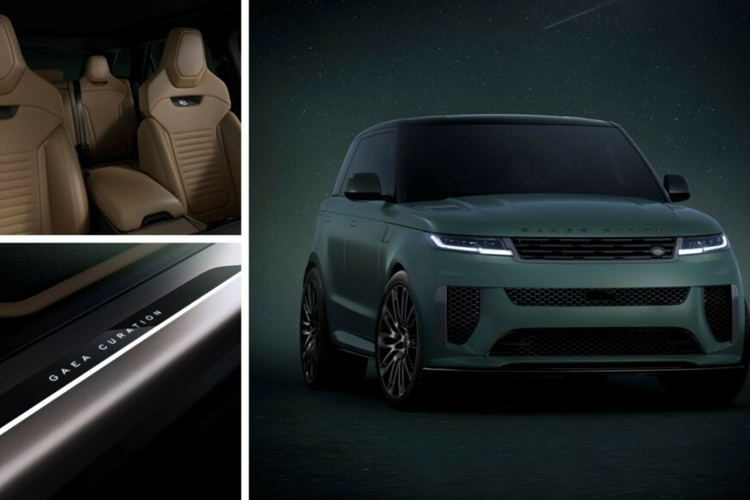 SUV hạng sang Range Rover Sport SV Gaea lấy cảm hứng từ thần thoại Hy Lạp và có ngoại thất màu xanh lá cây Terre Matte với nóc màu đen Narvik Black tương phản. Những mẫu xe này còn được trang bị hệ thống xả bằng sợi carbon và bộ cùmg phanh màu đồng Carbon ấn tượng.