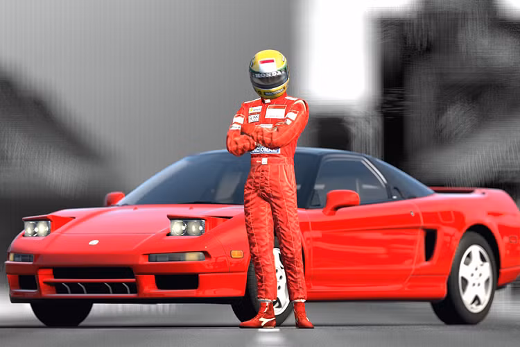 Tay đua Công thức 1 huyền thoại Aryton Senna từng đóng vai trò làm người thử nghiệm phát triển, lái thử và đưa ra phản hồi của mình cho các kỹ sư nhằm hoàn thiện mẫu xe Acura NSX thể thao.