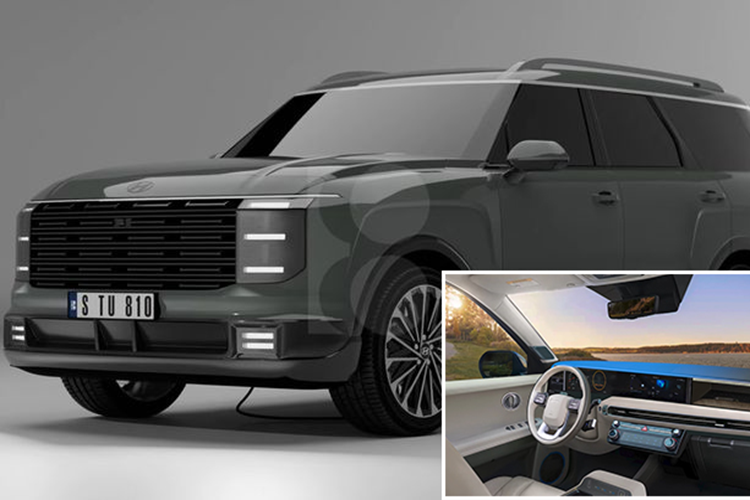 Đáng chú ý, phía sau xe SUV Hyundai Palisade 2026 có cụm đèn hậu xếp tầng được nối liền với nhau bằng dải đèn LED trải dài toàn chiều rộng đuôi xe. Phía dưới thanh đèn LED là dòng chữ Palisade cỡ lớn nổi bật.