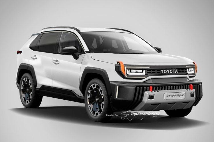 Mới đây, trang TopElectricSUV đã đăng hình ảnh phác thảo thiết kế của Toyota RAV4 2026 mới để người dùng có thể hình dung rõ hơn về xe. Theo đó, khả năng Toyota RAV4 2026 sẽ sở hữu ngoại thất được lột xác, hầm hố, hơn, lấy cảm hứng từ: Tacoma, 4Runner và Land Cruiser.