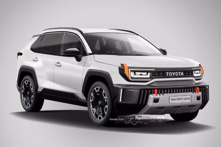 Mới đây, trang TopElectricSUV đã đăng hình ảnh phác thảo thiết kế của Toyota RAV4 2026 mới để người dùng có thể hình dung rõ hơn về xe. Theo đó, khả năng Toyota RAV4 2026 sẽ sở hữu ngoại thất được lột xác, hầm hố, hơn, lấy cảm hứng từ: Tacoma, 4Runner và Land Cruiser.