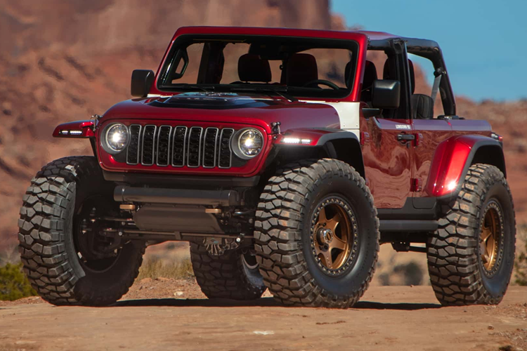 Jeep Low Down Concept Tương tự như tên gọi, phiên bản Concept Low Down sở hữu chiều cao có phần “khiêm tốn” hơn so với mẫu Gladiator.