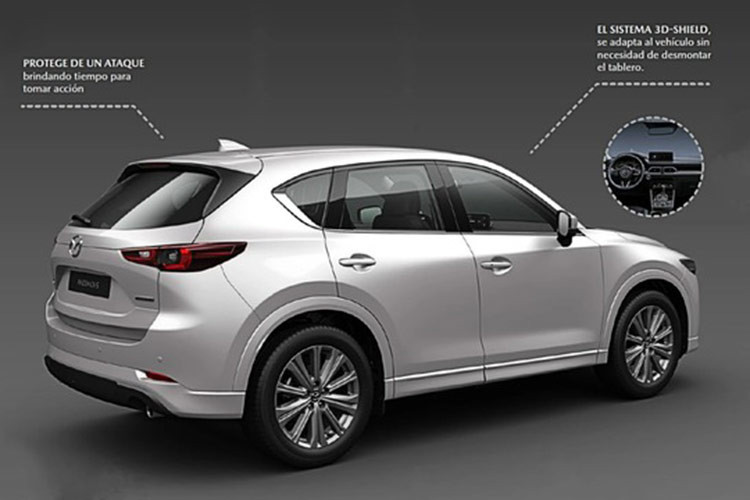 Ngoài ra, dịch vụ của Mazda sẽ bổ sung kính cửa sổ đa lớp chống đạn dày 17 mm cùng các tấm chắn đạn ba chiều cho mọi bề mặt cứng bên ngoài. Mức độ bảo vệ này không nghiêm ngặt như các dòng xe chuyên dụng thường thấy.