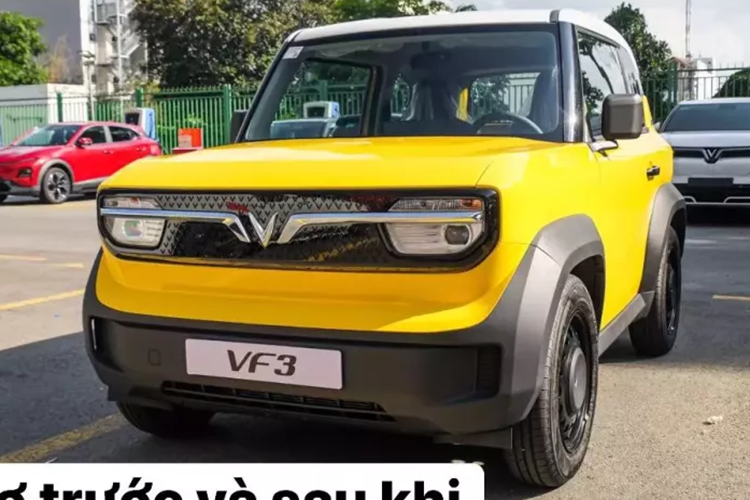 Không chơi lớn như chủ xe VinFast VF3 cắt nóc tạo cửa sổ trời, ông chủ xưởng độ xe khá nổi tiếng tại TP HCM lại chọn độ nhẹ nhàng hơn cho chiếc VinFast VF3 mà mình mua tặng vợ. Theo đó, anh đã lên cho xe bộ mâm độ.