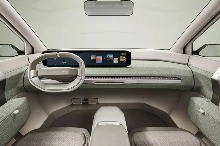 Hiện hãng Kia chưa công bố hình ảnh nội thất của EV3 mới. Tuy nhiên, sẽ không bất ngờ nếu nội thất của EV3 thay đổi đáng kể so với phiên bản concept.