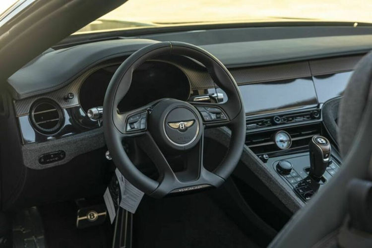 Vật liệu carbon được sử dụng để hoàn thiện nhiều chi tiết ở cả nội và ngoại thất, bao gồm lỗ thông hơi trên mui xe, đường gờ bên hông, nắp gương và phía sau tựa đầu. Chủ nhân ban đầu của chiếc Bacalar này cũng đã độ lại nội thất.