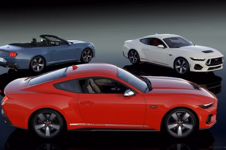 Đi cùng bộ tem thể thao có dòng chữ "60 Years" chạy dọc theo 2 bên thân xe. Bộ tem cũng sẽ có các tùy chọn màu sắc là: đỏ Vermillion Red và bạc Iconic Silver.