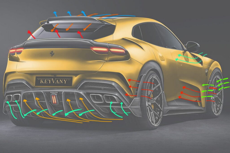 Diện mạo tổng thể của xe đã được nâng cấp với bộ mâm xe hợp kim mới có thiết kế 5 chấu kép với các phần vè ốp bằng sợi carbon. Ở phần thân xe, chiếc siêu SUV được trang bị phần líp hông cỡ lớn ốp carbon nhằm tạo vẻ ăn nhập cho ngoại thất của xe.