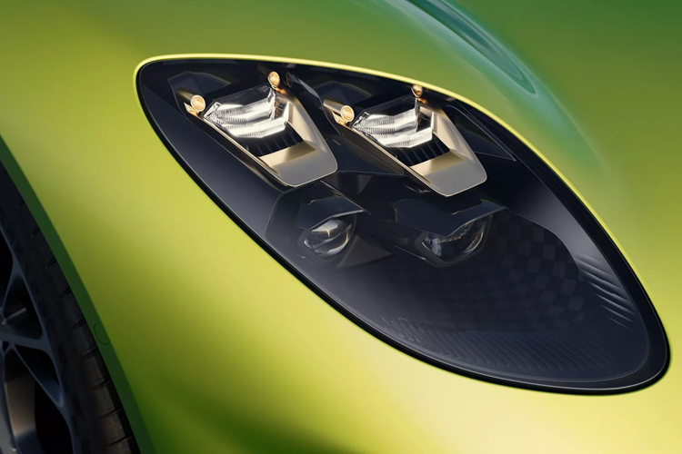 Giống như Valkyrie, Valhalla ưu tiên tính khí động học. Ở tốc độ 240 km/h, xe tạo ra lực ép xuống hơn 600 kg và khi tốc độ tăng lên, các bộ phận khí động học chủ động Trick được sử dụng để xả lực ép xuống dư thừa từ cánh trước và sau.