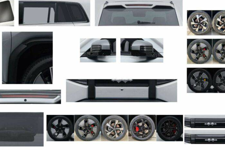 Giống như cản trước, cản sau được hoàn thiện bằng nhựa màu đen. Cung cấp năng lượng cho Fang Cheng Bao mới sẽ là pin lithium-iron-phosphate Blade của BYD. Nguồn điện sẽ đến từ động cơ điện 148 mã lực gắn phía trước và động cơ điện 268 mã lực ở trục sau.