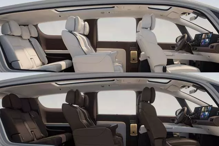 Hàng ghế thứ hai là át chủ bài của xe, vì thế nó được trang bị màn hình Oled 17 inch độ phân giải 3K, đại diện hãng cho biết đây là phiên bản xe đầu tiên cung cấp cả trải nghiệm Dolby Vision và Dolby Atmos. Ngoài ra, hiệu ứng âm thanh chiếu màn hình của nó đã được cải thiện so với dòng L.
