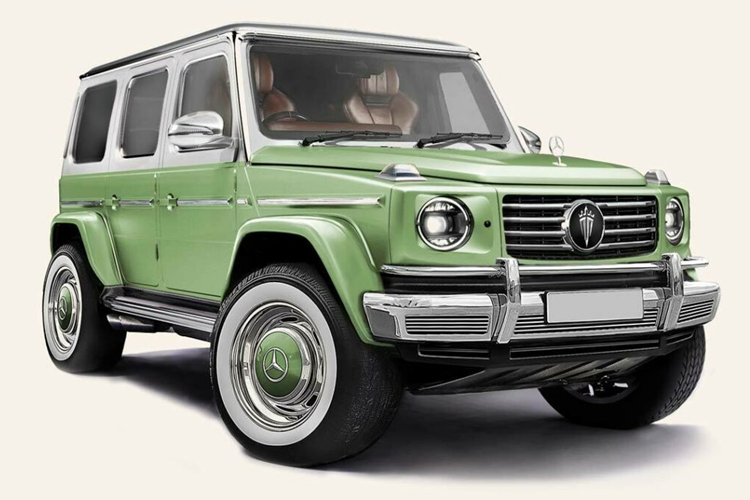 Chiếc SUV sửa đổi sẽ được sản xuất theo đơn đặt hàng và sẽ có cản trước mạ chrome, lưới tản nhiệt và logo phía trước, bậc cửa mạ chrome và cản sau mạ chrome. Mercedes cũng trang bị cho xe bộ mâm độ 20 inch được thiết kế mô phỏng những bộ mâm xe cổ điển của Mercedes và được trang bị bộ lốp xe có thành màu trắng.