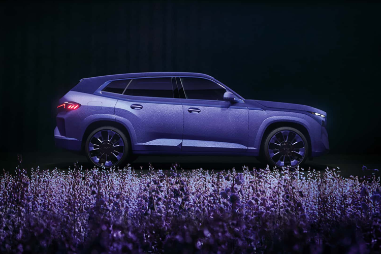 Ngoài ra, một số chi tiết khác như ốp gương chiếu hậu hay lưới tản nhiệt của xe cũng được bọc với vật liệu nhựa Sequin tạo cảm giác lấp lánh. Tất cả những chi tiết này đều mang trên mình gam màu tím khác biệt.