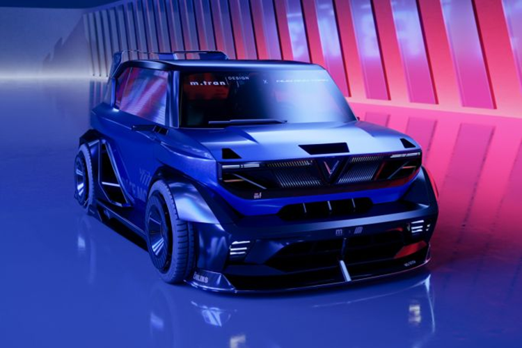 Được biết, ý tưởng thiết kế ra chiếc mini điện Vinfast VF3 Race Mode này xuất phát từ những cuộc đua xe ở Châu Âu. Dựa trên hình ảnh được chia sẻ có thể thấy, chiếc VF3 độ này có thiết kế hầm hố, góc cạnh như SUV địa hình.