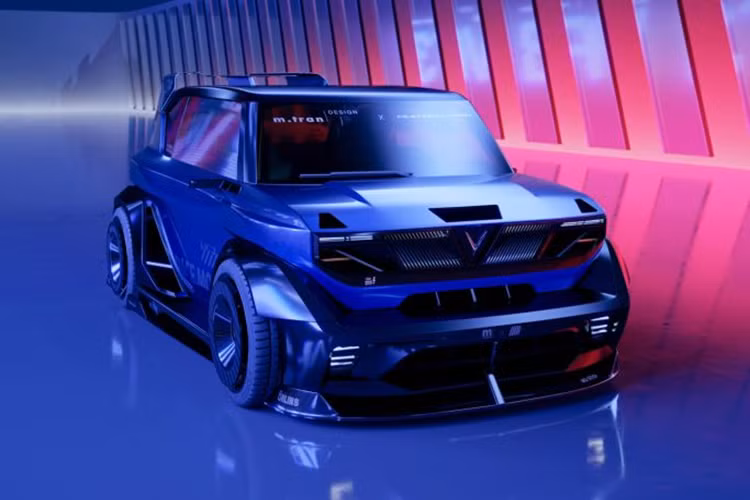 Được biết, ý tưởng thiết kế ra chiếc mini điện Vinfast VF3 Race Mode này xuất phát từ những cuộc đua xe ở Châu Âu. Dựa trên hình ảnh được chia sẻ có thể thấy, chiếc VF3 độ này có thiết kế hầm hố, góc cạnh như SUV địa hình.