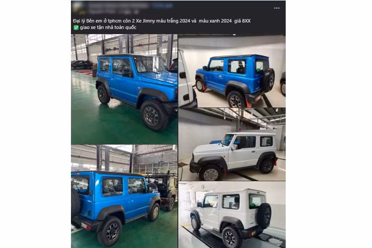 Tuy nhiên trước ngày chính thức trình làng, giá bán của “tiểu G-Class” đang có hiện tượng tăng nhẹ. Theo tìm hiểu, một số đại lý đang báo giá xe Suzuki Jimny 2024 là 839 triệu đồng đối với bản một tông màu và 849 triệu đồng cho bản còn lại.