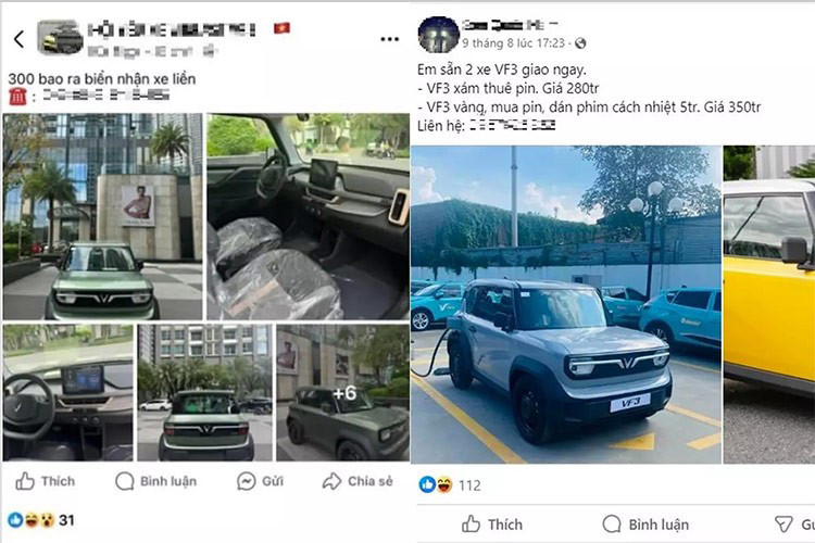 Trang bị an toàn trên VF3 gồm có: hệ thống chống bó cứng phanh ABS, hỗ trợ phanh khẩn cấp, kiểm soát lực kéo TCS, hỗ trợ khởi hành ngang dốc, căng đai khẩn cấp ghế trước, tính năng khóa động cơ khi có trộm và 1 túi khí. Xe còn có hỗ trợ đỗ xe phía sau (cảm biến lùi) và camera lùi.