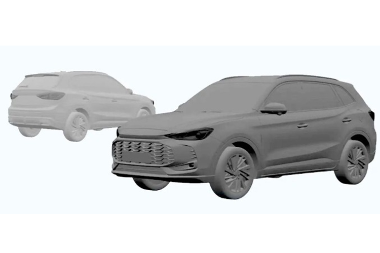 Xe cũng được trang bị bộ mâm mới. Thân xe có nhiều đường cắt xẻ mạnh mẽ hơn. Từ cột C trở về sau nhìn MG ZS 2025 có nét khá tương đồng với BMW X1, ngay cả thiết kế của cụm đèn hậu cũng tương tự.