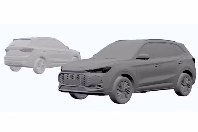 Xe cũng được trang bị bộ mâm mới. Thân xe có nhiều đường cắt xẻ mạnh mẽ hơn. Từ cột C trở về sau nhìn MG ZS 2025 có nét khá tương đồng với BMW X1, ngay cả thiết kế của cụm đèn hậu cũng tương tự.