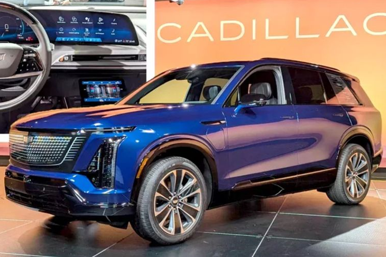 Về kích thước, Cadillac Vistiq 2026 mới có chiều dài 5.222 mm, chiều rộng 2.203 mm và chiều cao 1.804 mm với chiều dài cơ sở là 3.094 mm. Như vậy, mẫu xe này dài hơn 180 mm và rộng hơn 231 mm so với XT6. Xe sở hữu mặt trước nổi bật với cụm đèn pha chia đôi cùng cụm lưới tản nhiệt dạng tấm pha lê đen cỡ lớn. 