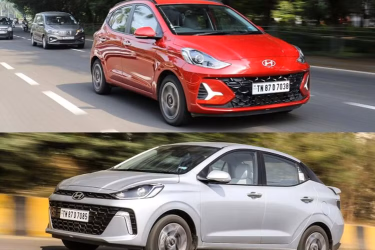 Hyundai Grand i10 2024 có thiết kế mang hơi hướng trẻ trung hơn, điều này được thể hiện rõ ràng qua lưới tản nhiệt được mở rộng kích thước, cản trước cùng màu thân xe, đèn pha sắc sảo hơn đi kèm dải LED chạy ban ngày.