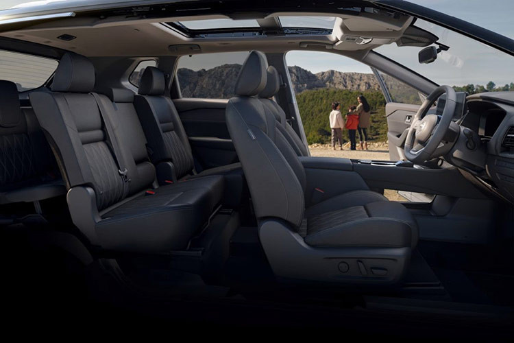 Cụm đồng hồ kỹ thuật số 12,3 inch, sạc điện thoại thông minh không dây, hệ thống camera 360 độ, lẫy chuyển số trên vô-lăng, hàng ghế thứ ba gập tỷ lệ 50:50, khởi động bằng nút bấm, nhiều chế độ lái, kiểm soát hành trình và cửa sổ trời kép…