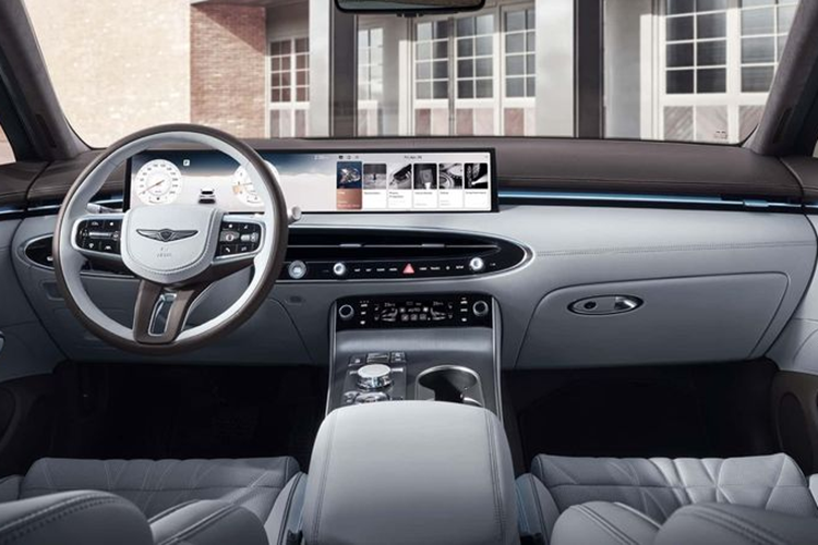 Màn hình điều khiển điều hòa đã chuyển sang dạng hình chữ nhật đơn giản hơn, thay vì hình elip cầu kỳ như trên phiên bản cũ.