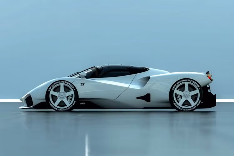 Thương hiệu cho biết Nilu Hypercar động cơ V12 lấy cảm hứng từ những chiếc xe đua F1 và Le Mans những năm 1960 cũng như những hãng thiết kế cổ điển của Ý, pha trộn với những đường nét của chiếc xe cơ bắp kiểu cũ của Mỹ.