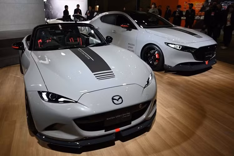 Phần lớn nội thất lại được trang trí bằng da lộn (hoặc Alcantara) và lắp đặt ghế thể thao Recaro có dây đai to bản. Cả hai chiếc xe đều được hoàn thiện với màu sơn xám có họa tiết sọc và decal màu đen, đi cùng các điểm nhấn màu đỏ và huy hiệu Spirit Racing trên cản và bánh xe.