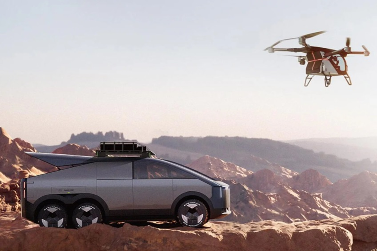 Cung cấp sức mạnh cho chiếc xe chuyên chở này là loại EREV (Electric Range Extended Vehicle) dựa trên nền tảng điện áp cao 800V. Xe sử dụng động cơ đốt trong để cung cấp năng lượng cho động cơ điện và bộ pin, thay vì truyền động trực tiếp tới bánh xe.