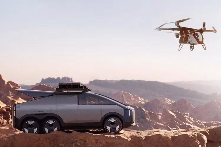 Cung cấp sức mạnh cho chiếc xe chuyên chở này là loại EREV (Electric Range Extended Vehicle) dựa trên nền tảng điện áp cao 800V. Xe sử dụng động cơ đốt trong để cung cấp năng lượng cho động cơ điện và bộ pin, thay vì truyền động trực tiếp tới bánh xe.