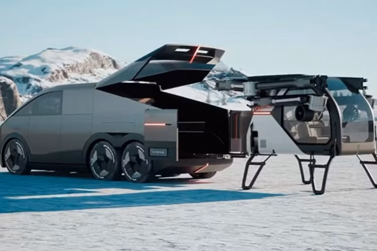 Về thiết kế, chiếc xe điện này mang dáng dấp hầm hố, vuông vắn đậm chất tương lai. Xe có tay nắm cửa dạng ẩn và đặc biệt không có gương chiếu hậu hai bên. Có lẽ, thiết kế vẫn sẽ được thay đổi cho đến khi đưa vào dây chuyền sản xuất hàng loạt