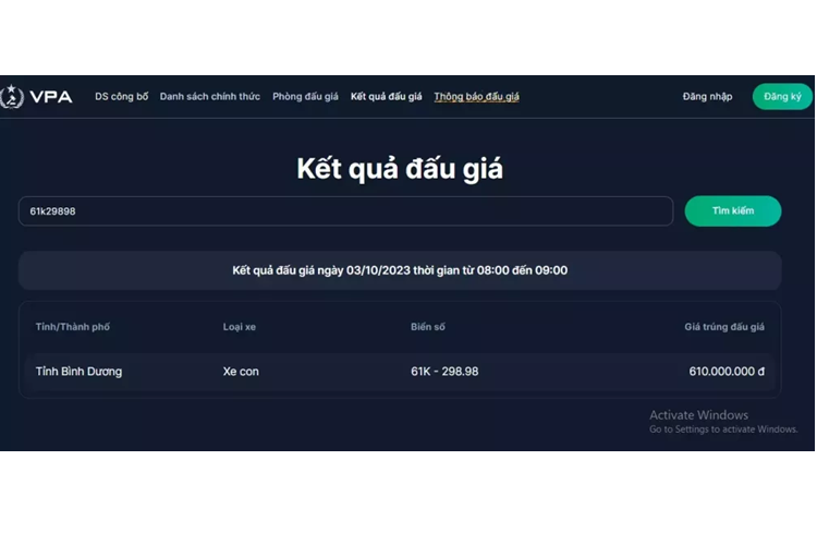 Theo tìm hiểu, chiếc biển số này được mang ra đấu giá vào ngày 3/10/2023, tức chỉ vài ngày khi cô nhận bàn giao xe siêu sang Bentley Continental GT S V8 MY23 từ đại lý chính hãng Việt Nam.