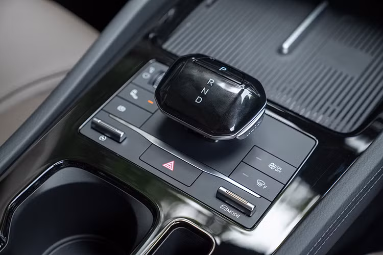 Bảng điều khiển trung tâm được thiết kế lại, dòng chữ “Build Your Dreams” có phông chữ hiện đại hơn, bảng điều khiển ốp giả gỗ. Màn hình trung tâm có thể xoay đã được tăng kích thước từ 10,1 lên 12,8 inch – cùng kích thước với Dolphin và hỗ trợ kết nối Apple CarPlay.