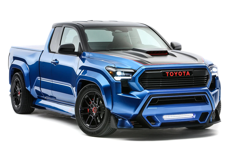  Toyota Tacoma X-Runner Không ai ngờ Toyota lấy hệ thống truyền động hybrid i-Force V6 từ Tundra và nhét nó vào một chiếc xe bán tải cỡ trung như Tacoma. Cấu trúc chiếc xe cũng đã được sửa đổi với trục sau vững chắc từ Tundra, tỷ số truyền cuối 4,30: 1, khóa vi sai, hệ thống treo khí nén với lò xo cứng và giảm xóc Bilstein.