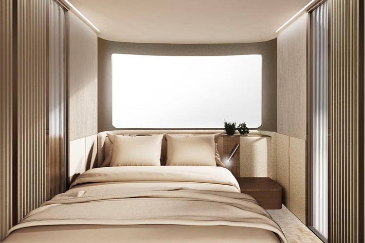 Sau khi đã “biến hình”, chiếc xe van dài 6 mét và cao 3,3 mét sẽ trở thành một căn hộ mini có diện tích 37 mét vuông – mức kích thước tương đương các căn hộ cỡ nhỏ phổ biến tại châu Âu bấy lâu nay.