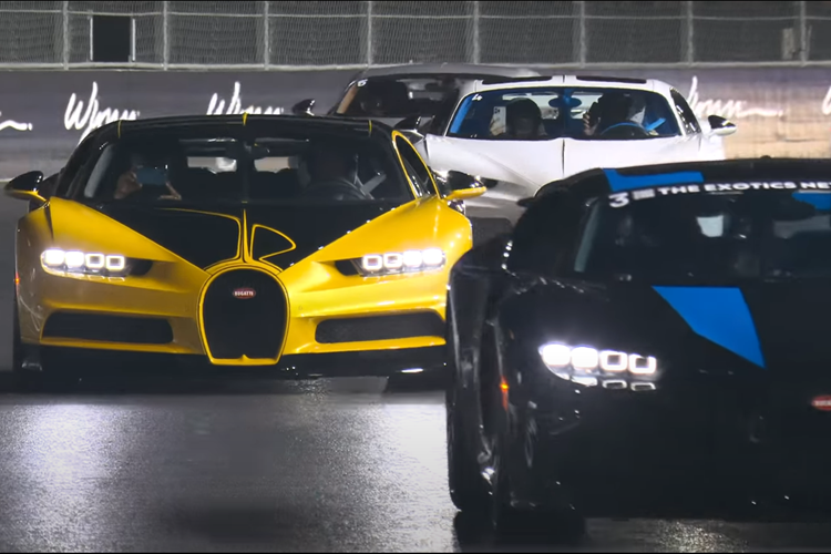 Trong 23 chiếc siêu xe Bugatti hàng khủng này có 1 xe Divo, còn lại phần đông là Veyron và Chiron với nhiều biến thể khác nhau từ Sport, Super Sport cho đến Bugatti Veyron L’Or Rouge, chỉ có 2 xe sản xuất.