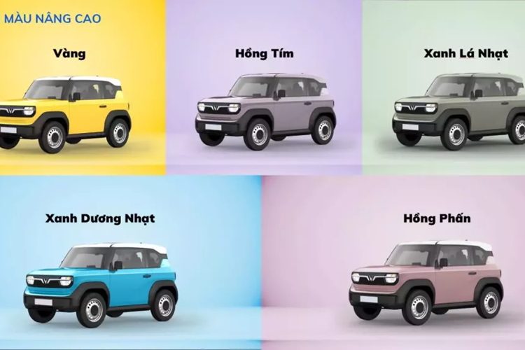 Phiên bản được thể hiện trong hình có tông màu nội thất đen cùng những chi tiết điểm nhấn màu vàng. Tâm điểm của khoang nội thất VF3 là màn hình cảm ứng 10 inch nằm ở trung tâm taplo.