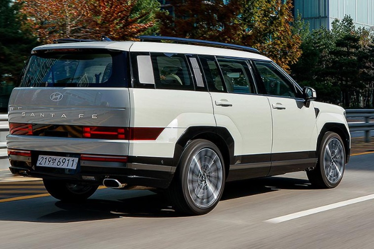 Tại thị trường Đông Nam Á, cụ thể là Philippines, Hyundai SantaFe 2024 có 2 tùy chọn động cơ. Thứ nhất là động cơ xăng Theta III với 4 xi-lanh, tăng áp, dung tích 2.5L, sản sinh công suất tối đa 281 mã lực và mô-men xoắn cực đại 422 Nm. Động cơ đi kèm hộp số tự động 8 cấp và hệ dẫn động 4 bánh toàn thời gian HTRAC.