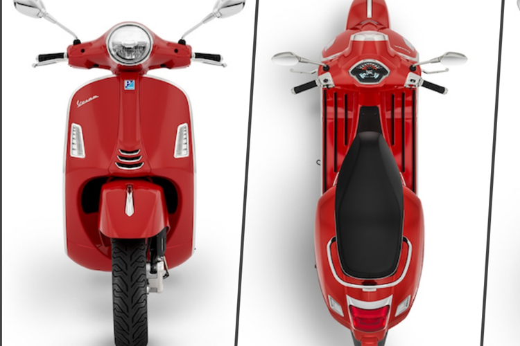 Yên xe màu đen phối chỉ khâu màu cam với hoạ tiết phân tầng. Vespa GTS 310 SuperSport có các màu sắc Blu Eclettico và Bianco Innocente kết hợp Grigio Travolgente Opaco, Nero Convinto Opaco và Verde Ambizioso Opaco.